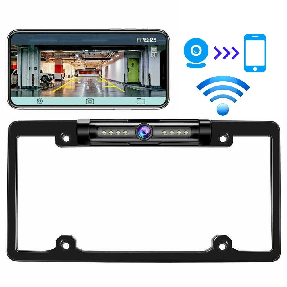 '- Cam Wired Cars Angle for - Waterproof View KingFurt Night American Universal IP68 Backup - Vision Viewing Camera Rear 170°