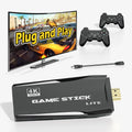 Retro for 12000+ Games,9 4K Wireless HD Retro Gamepads(64G) Game Emulator Support Video Stick - Emulators,Plug Play TV,Nostalgia Games Preloaded Stick Port,2 Console Classic and