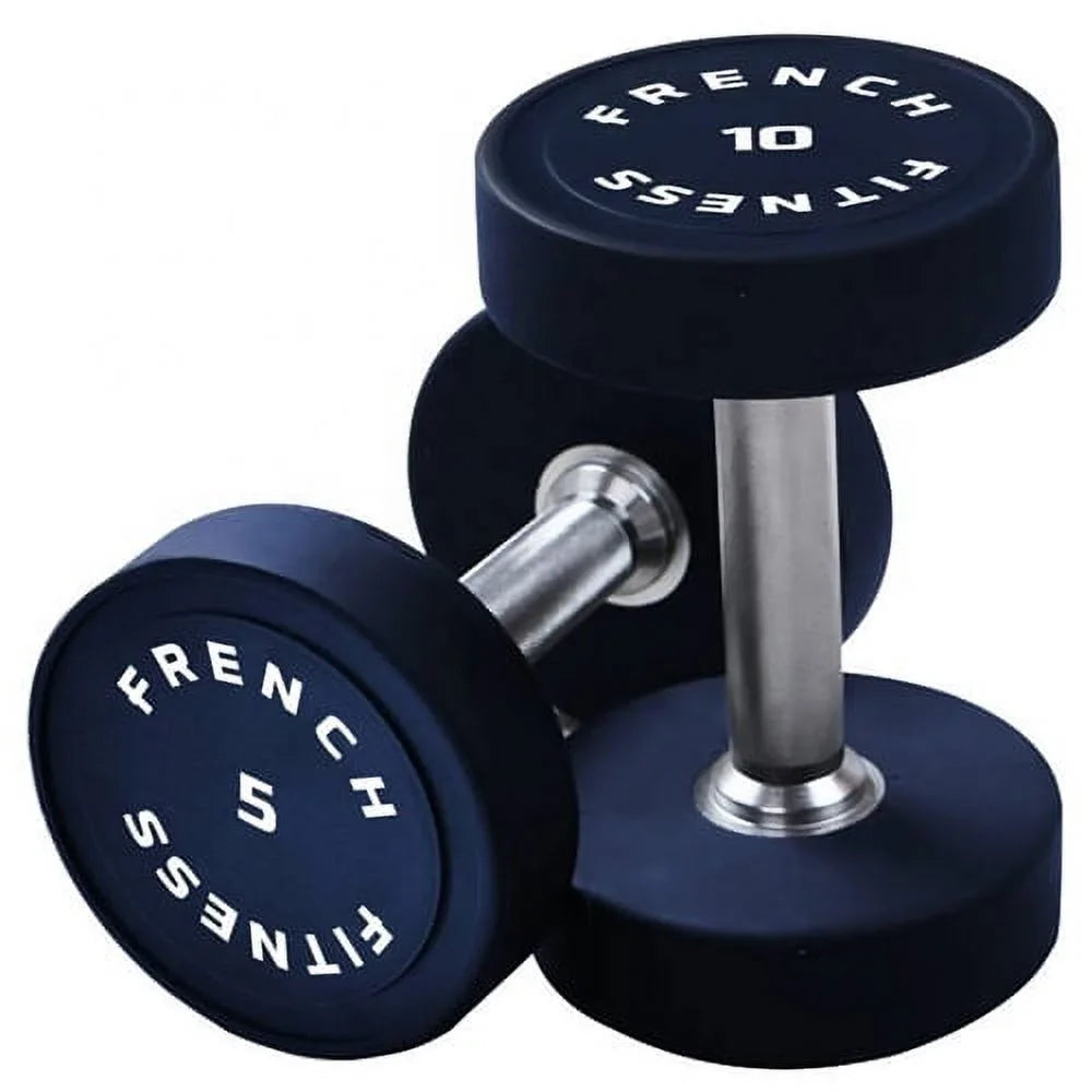 Style 5-75 French Fitness Set, Dumbbell Round Urethane Pro lbs (New)