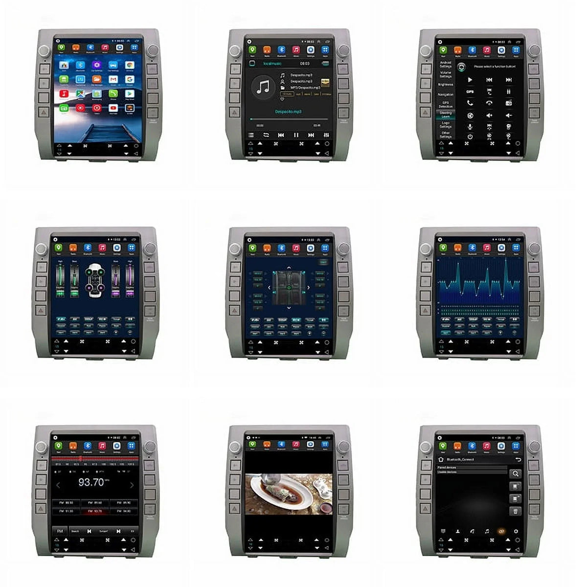 For Auto Android Tundra 2014-2020 , , Player Carplay Car Multimedia Head Toyota 4GB+64GB Radio Stereo Inch Car Built-in Unit Android 12.1