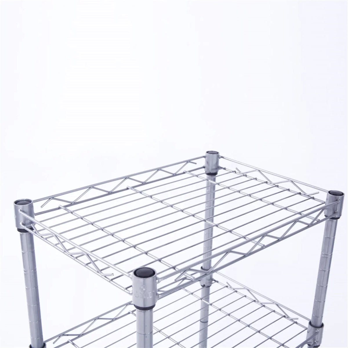 Unit for Organization Shelving Adjustable Kitchen 9.84 Closet Rack 31.5H) (Silver, CAIHONG 13.77L Bathroom Storage Perfect Organizer Wx Laundry Metal Pantry x Wire 4-Tier