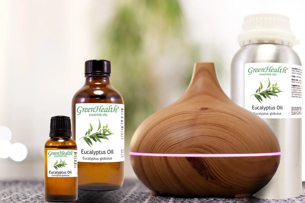oz Oil Pure 100% fl Essential Eucalyptus GreenHealth - 16