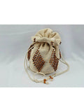 Levine Embellished Adjustable Bag Beige Women's Crochet Strap Emily Shoulder