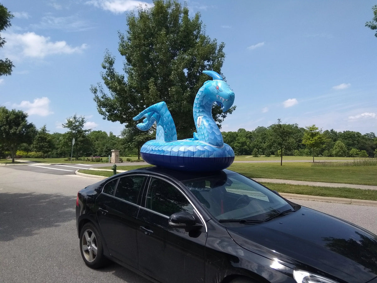 Adults Long Floatie Pool Float, DreambuilderToy and Cool On Party Dragon Float Pool Valve, Faster Kids Float) for Summer Raft Inflatable Giant Lounge Pool Dragon with Beach Ride (Dragon 9 Feet