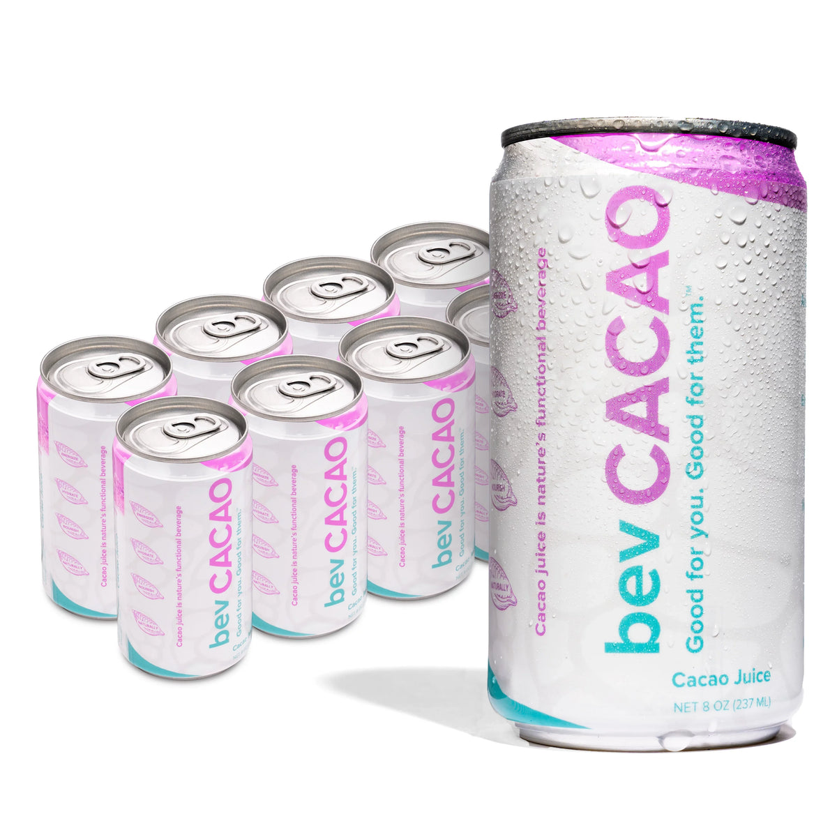 Boost Hydration. Electrolytes Drink| Healthy Natural Pod. the Energy Highest | Cacao Pack bevCacao Superfruit Improves Cocoa 8 Juice Antioxidant | 8.4oz of | Fruit Cans