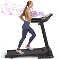 0.5-7.5mph, Treadmill 220lbs Sports Pad, Walking Relife with Foldable Incline