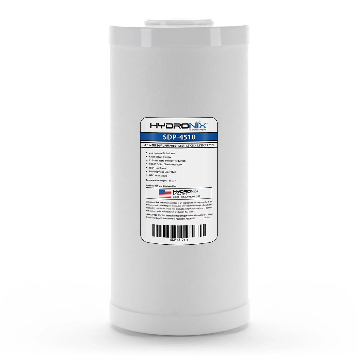 Pack Cartridge Purpose Hydronix 4.5" Radial Dual - 2 Flow 10" x SDP-4510