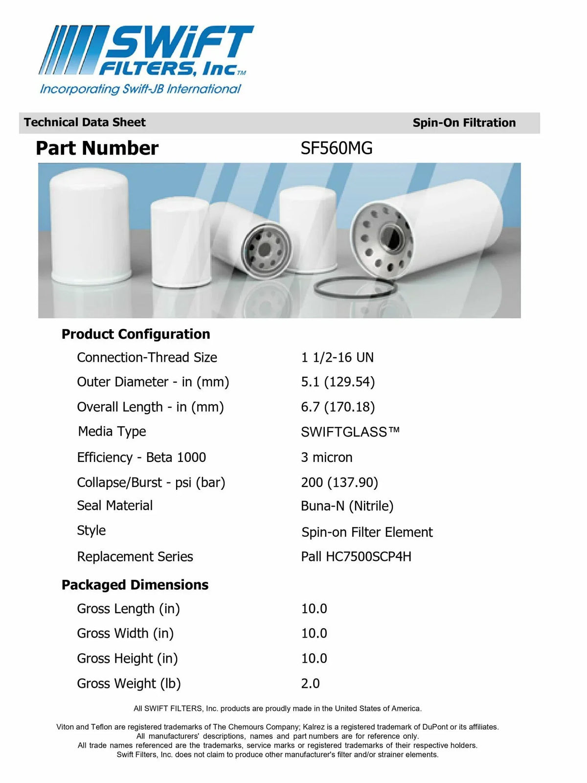 Direct HF6703in-On 3 Interchange Microglass Filter Element Micron Construction FLEETGUARD for