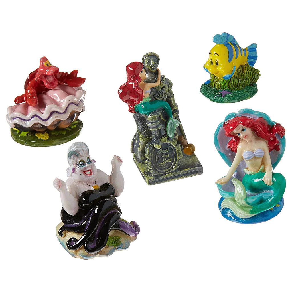 5-Piece for Mermaid Aquariums Penn-Plax Little Ornaments Resin Mini