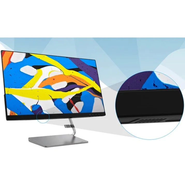 '- WLED Gray Q27q-1L 66C1GCC3US Monitor Lenovo QHD LCD Iron 27"