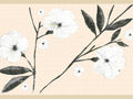 Deco's Wall in, Border Retro Adhesive White Peel Cream 7 Floral ft x 15 and Self Leaves Stick Wallpaper Dundee Design, - Flowers Border and