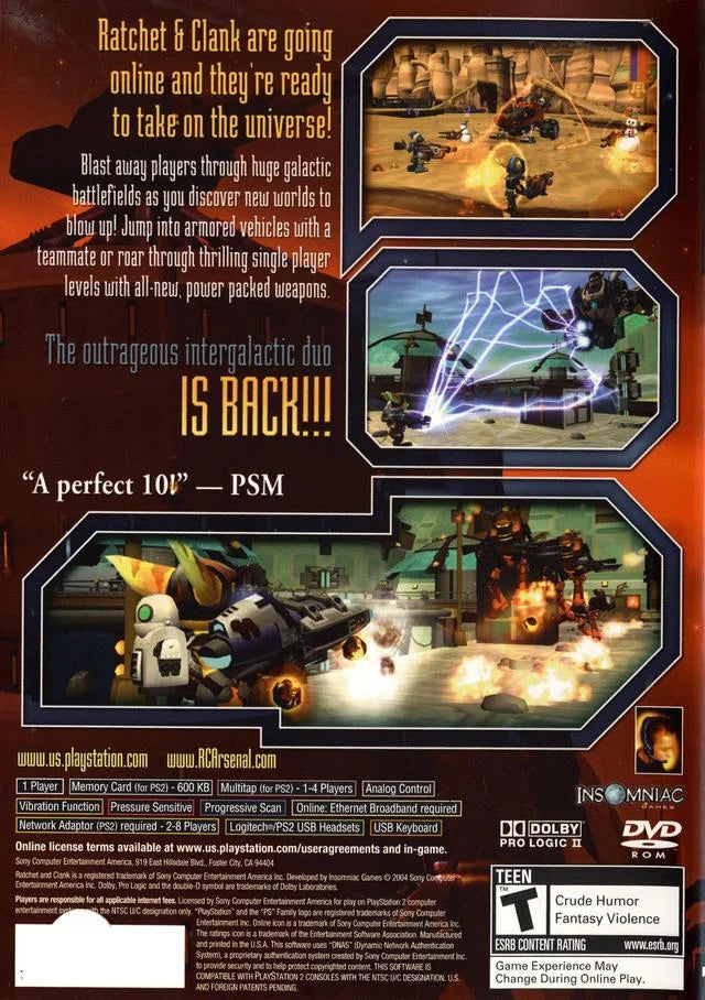 PlayStation | PS2 2004 Ratchet Clank: | Your Tested Up Arsenal 2 | Sony |