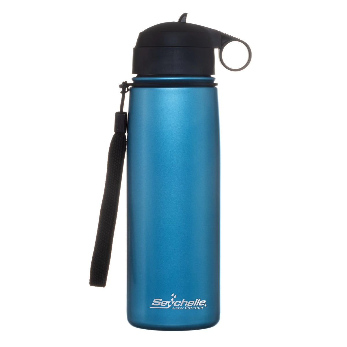 '- Insulated Vacuum Water Sealed Stainless - Steel Seychelle Alkaline Blue) (Metallic Water Double Bottle Bottle 26oz Filter Filter Walled - Water -