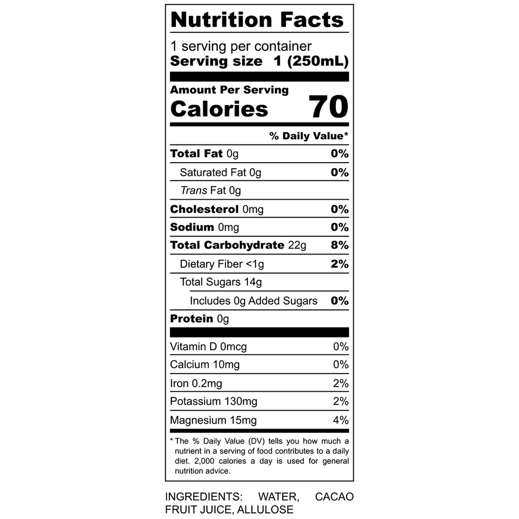Boost Hydration. Electrolytes Drink| Healthy Natural Pod. the Energy Highest | Cacao Pack bevCacao Superfruit Improves Cocoa 8 Juice Antioxidant | 8.4oz of | Fruit Cans