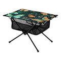 Portable Fishing Compact Outdoor BBQ Bag Travel Beach Table Leave Floral Butterfly Camping Folding with Table for Storage Table Picnic