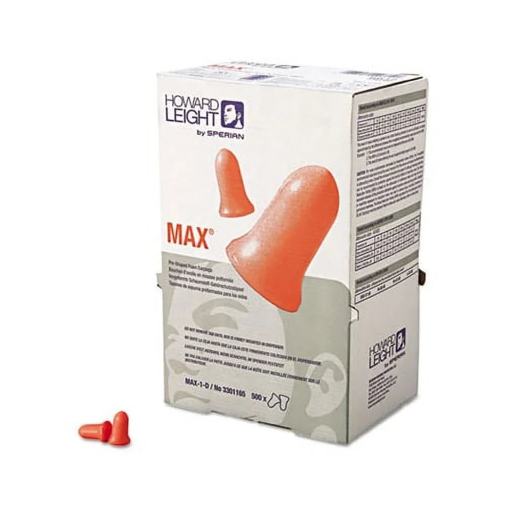Coral, Earplugs Single-Use 33NRR, Cordless, D Refill 500 LS MAX-1