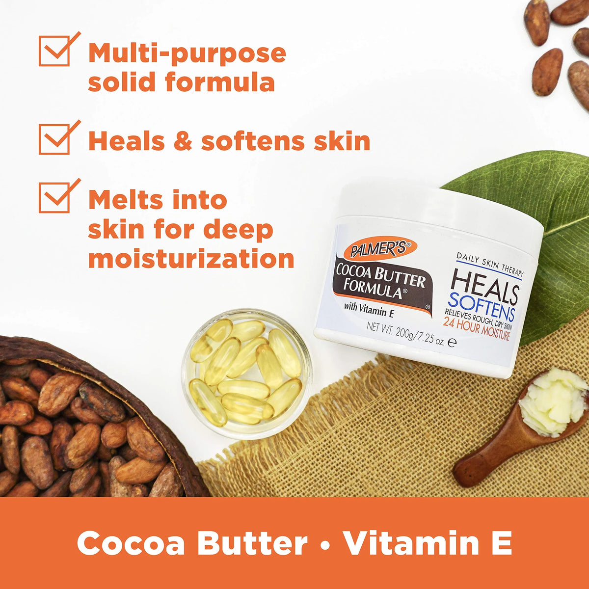 Palmer’S Of Skin , (Pack Solid Daily 3) 7.25 Formula Butter Cocoa Therapy, Ounces