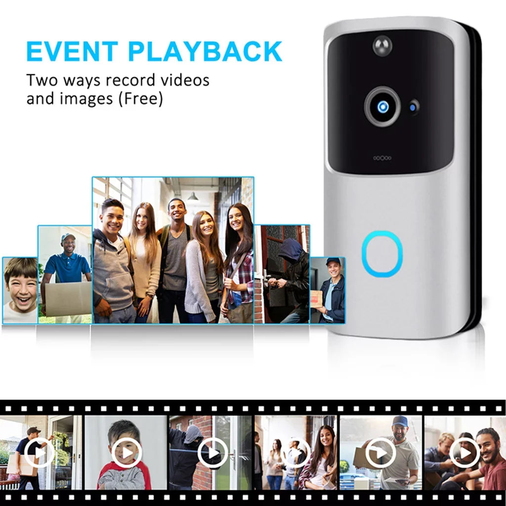 Doorbell Vision for Camera Speaker Night & Doorbell Wireless Hd Ios&Android Wifi Operated Video Audio Motion