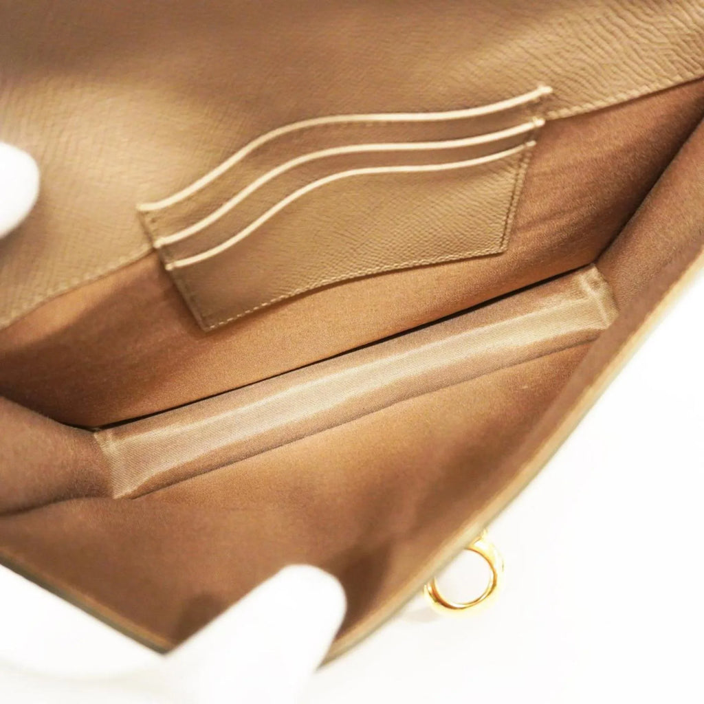 Women's Brown Pre-Owned Gancini (Good) Leather Bag Shoulder Salvatore Ferragamo