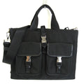 Bag (Good) Shoulder Prada Leather,Nylon Women,Men Pre-Owned
