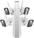 Battery-Operated (4) Lorex (White) Cameras NVR Four System with 4K