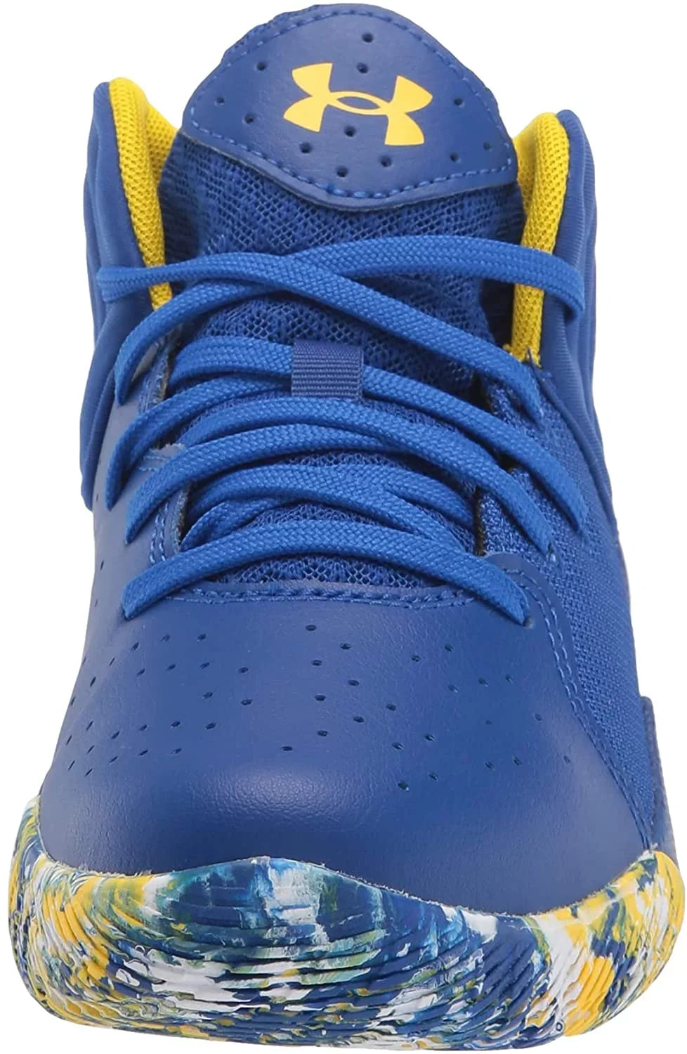 Unisex-Child Years 12 21 Kid Armour 4-8 Under Little Royal Little Shoe Jet 400/White Basketball Kid Pre-School