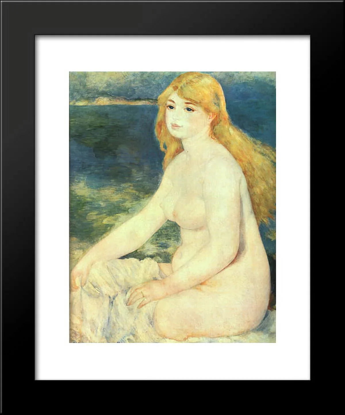 by Art 20x24 Pierre Bather Renoir, Framed Print Auguste Blond