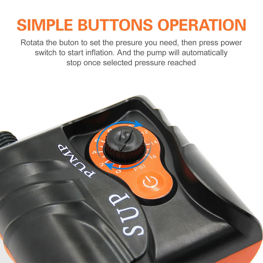 Easy to Use Inflatables Air and for Nozzles with PSI Electric Pump 6 Anself Boats, 16