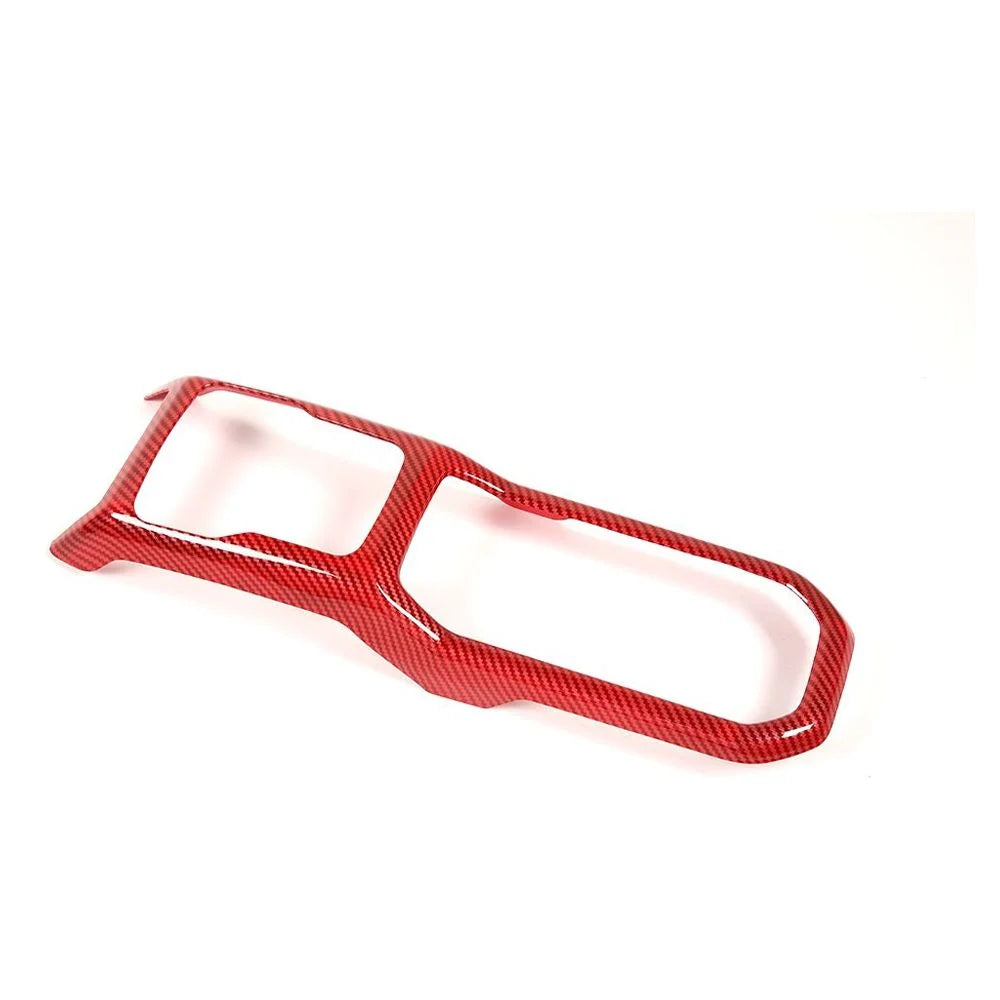Jeep Gear Panel Cover Trim For Cup Holder Carbon Shift Red Teledu Wrangler Parts