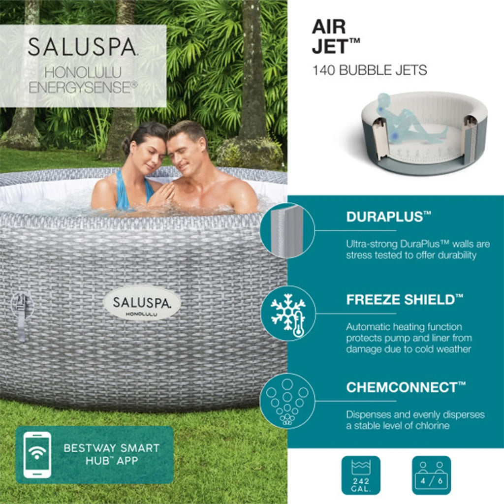 with AirJet Spa Seat 2-Pack Hot Coleman Tub Honolulu SaluSpa Bestway