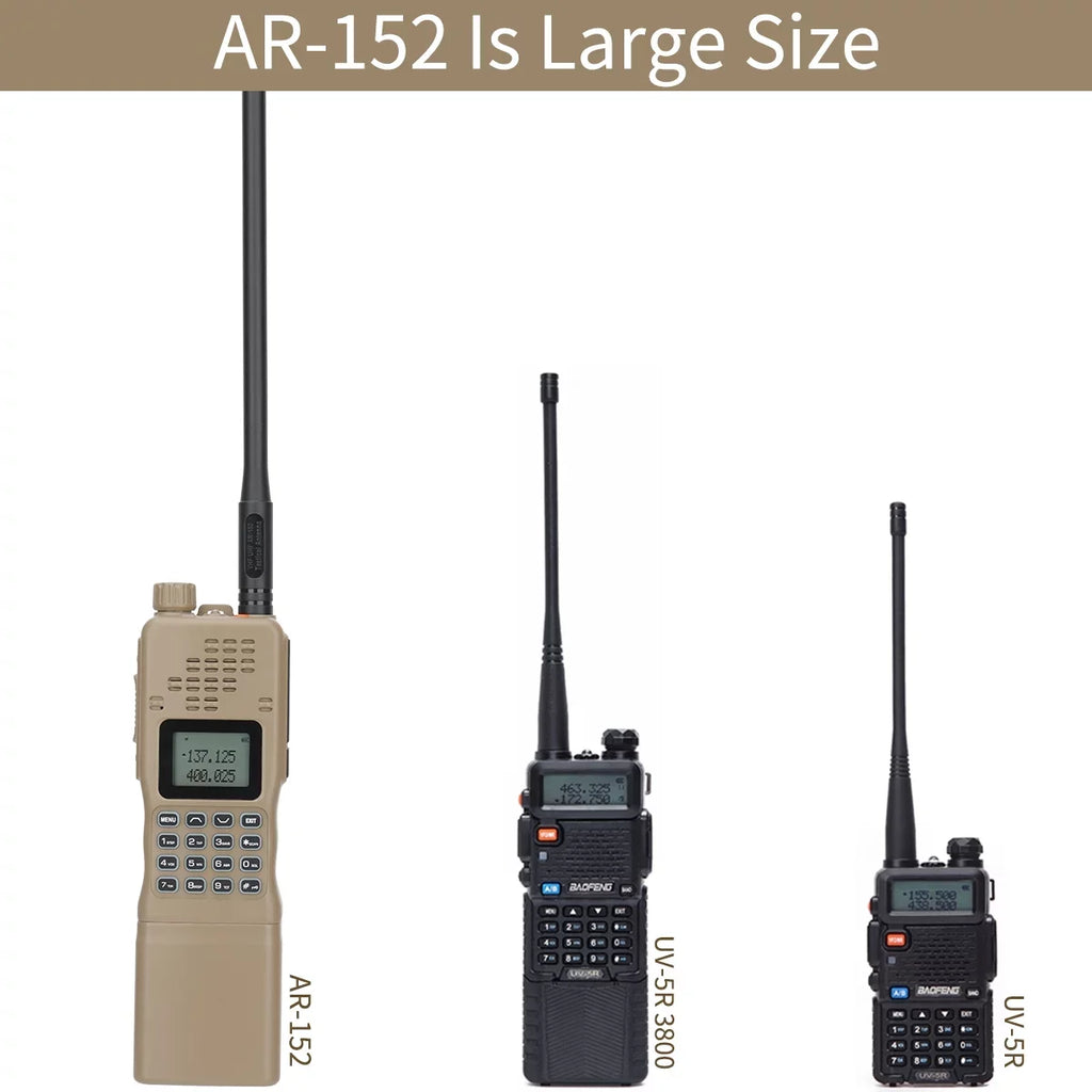 AR-152 Antenna Tactical Range Accessories 10W Radio for and Walkie Full Adults,Long Way Talkies Rechargeable with Tactical Grade Radio Military Two Radio Mic Speaker Ham