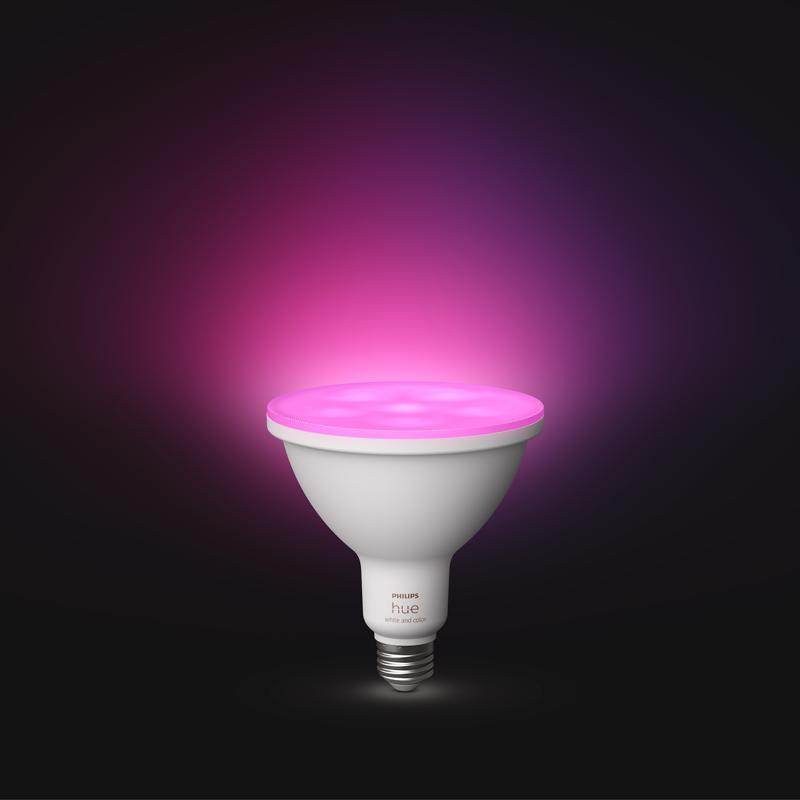 shape: W) - 100 (equivalent - and 14 E26 PAR38 Hue LED spot light K White - 2000-6500 Ambiance - W bulb - white/colored Color Philips light -