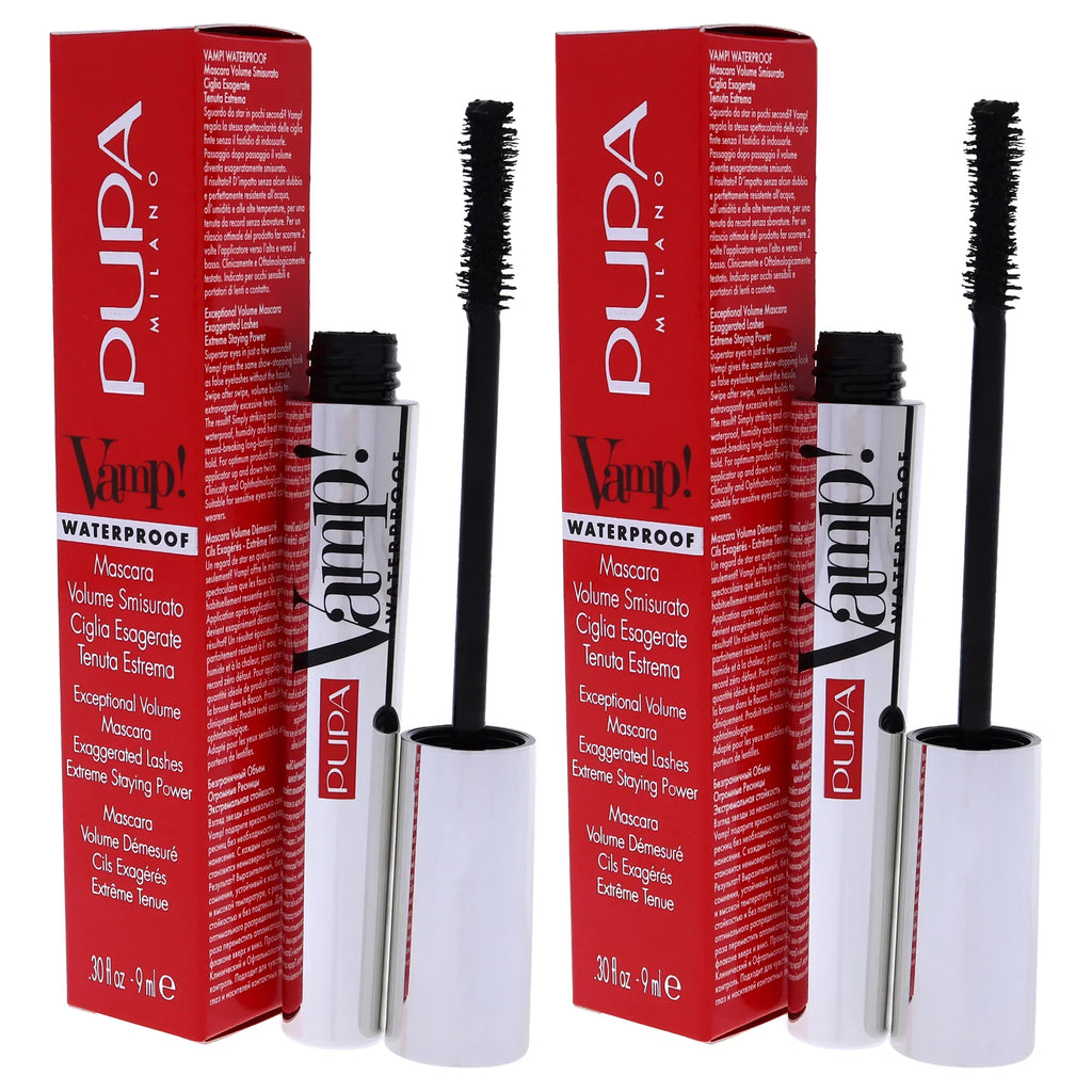 Mascara Extra Pupa of - 001 - oz Waterproof Vamp! 0.30 Milano Mascara Pack 2 -