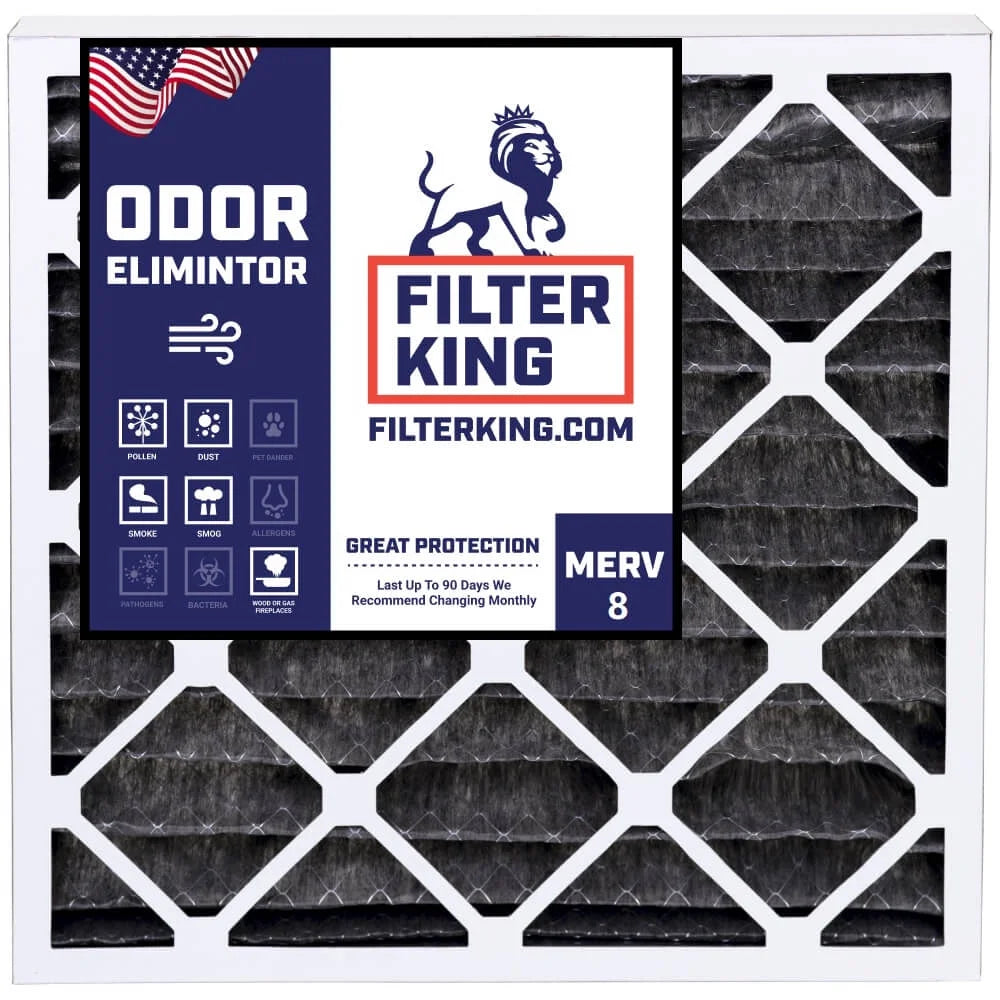 Furnace A/C x 8 22.25 | | 20 Carbon HVAC IN | .75" 20x22.25x1 Filters x Air Filter | King Actual Size: Pleated USA MERV MADE Filter 4-PACK