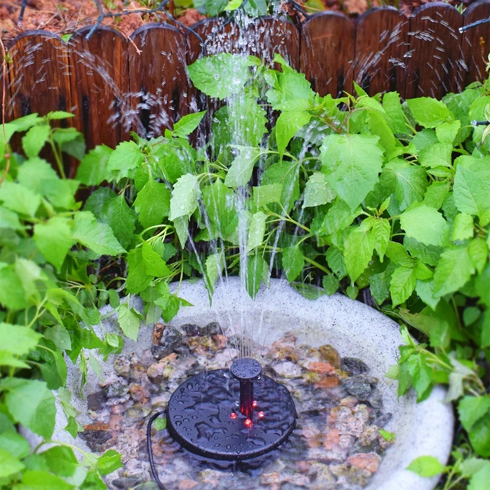 Garden Built 6V Powered Yabuy Pond Pond Solar Patio for with LED in 3.5W Pump Submersible Battery Pool Water Fountain Brushless
