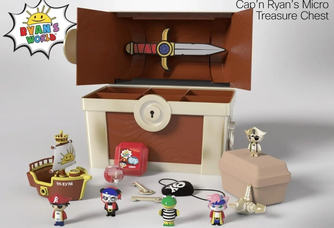 Toy Micro Treasure Ryans Cap`n Mystery Ryan`s World Chest