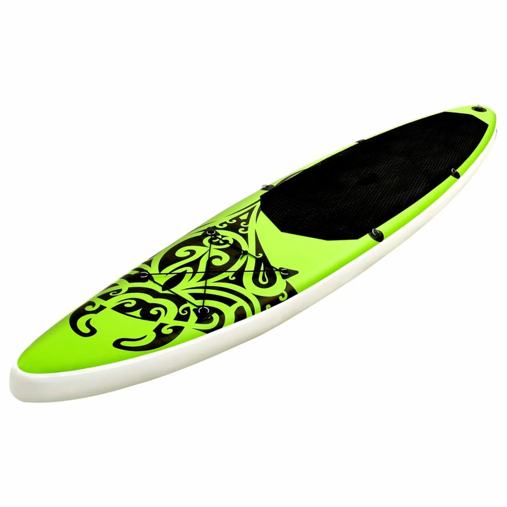 Set Andoer Paddleboard Green Inflatable 126"x29.9"x5.9"