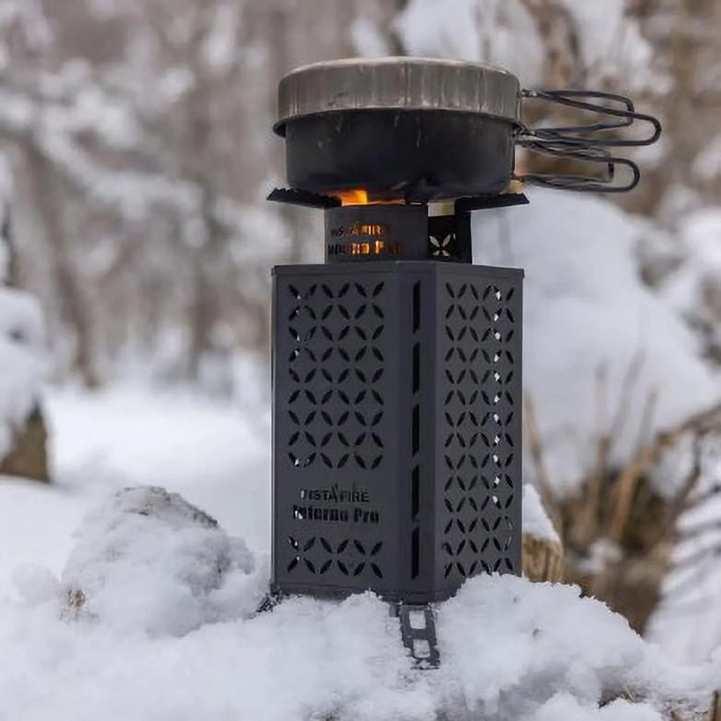 Outdoor Emergency, Inferno Stove New Pro Camping) Biomass InstaFire (off-Grid, Fuel