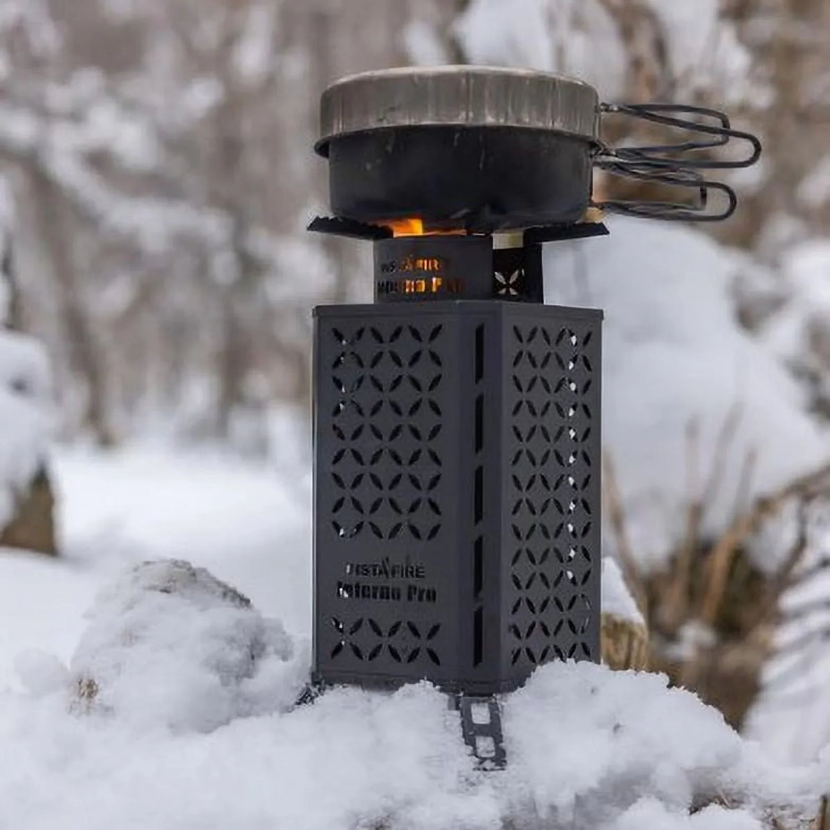Outdoor Emergency, Inferno Stove New Pro Camping) Biomass InstaFire (off-Grid, Fuel