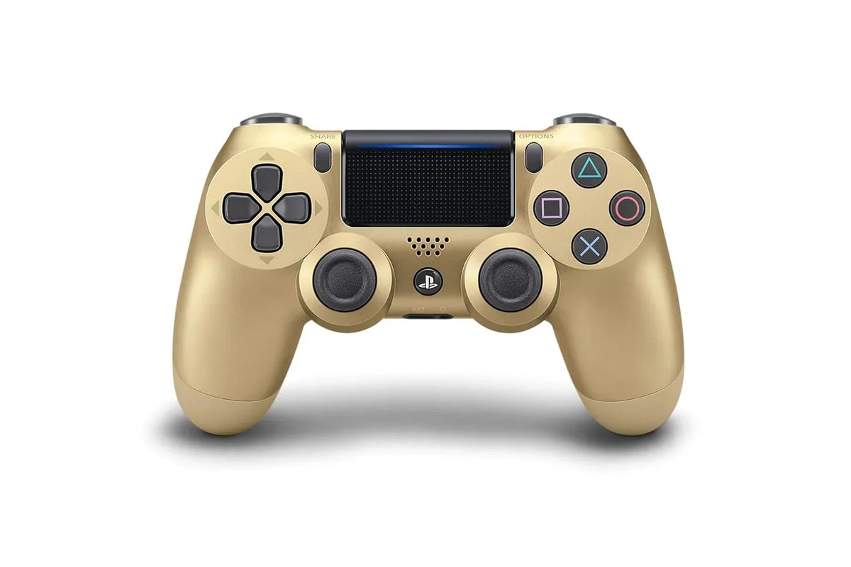 AXTION Like Gold PlayStation with BOLT Wireless Controller Earbuds Bundle 4 New DualShock 2
