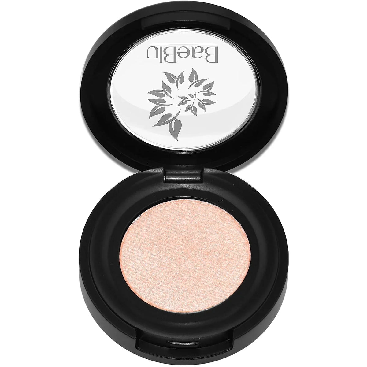 Velvety Finely Peach Natural Made Powder, USA, 100% Eyeshadow in Pressed Hypoallergenic BaeBlu Organic Smooth Ice