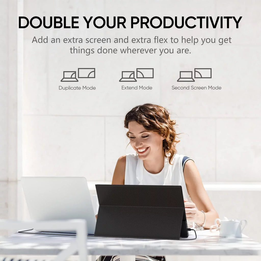 Monitor - 1080P Display GAMUT HDMI Laptop IPS External Screen FHD A1 Computer Monitor USB 15.6'' C Portable Arzopa Portable