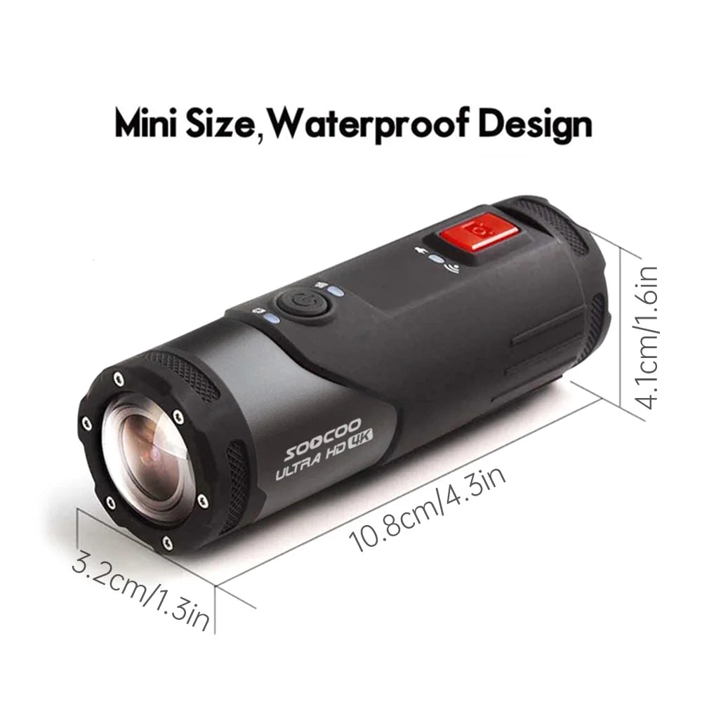 With Camcorder,Head Wifi Waterproof Camera Camera App Head Adventures 4k Camera Adventure - Bike Helmet Mounted Adventures Camera Head-mounted Wifi