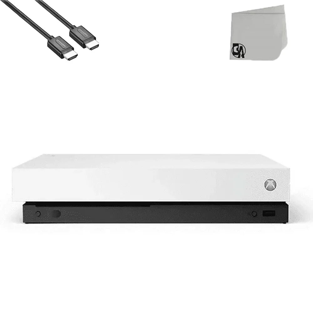 Cable 1TB, Ultra Used Microsoft X White HDMI BOLT Xbox AXTION HD Console 4K with Bundle Only One