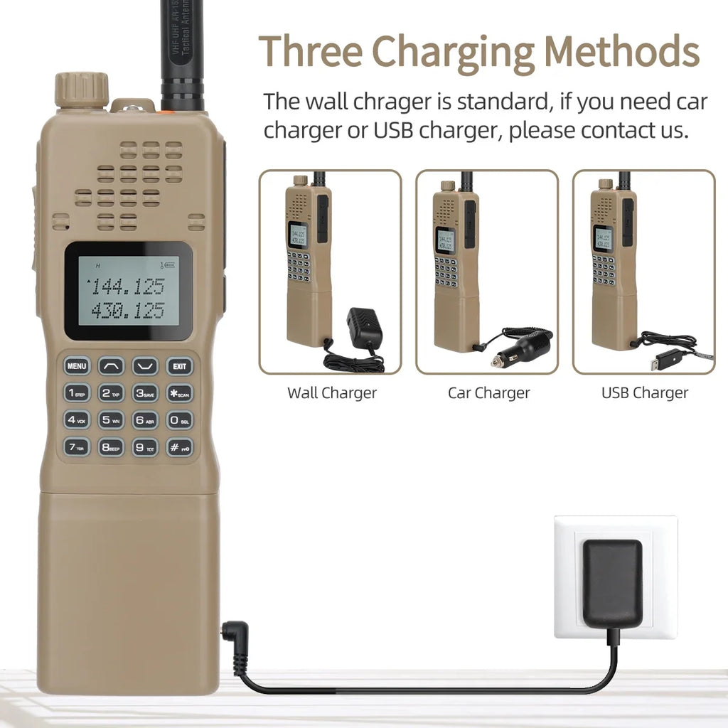 AR-152 Antenna Tactical Range Accessories 10W Radio for and Walkie Full Adults,Long Way Talkies Rechargeable with Tactical Grade Radio Military Two Radio Mic Speaker Ham