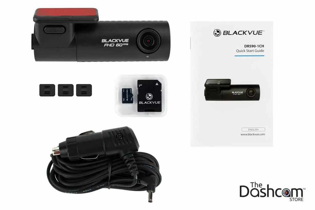 Vue 60fps w/16GB Dashcam Card Single-Lens Memory 1080p DR590-1CH Included