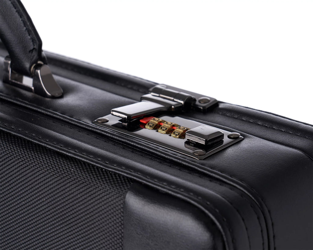 Lock Hard Dual Side Combination Expandable Attache Case Alpine Briefcase Swiss