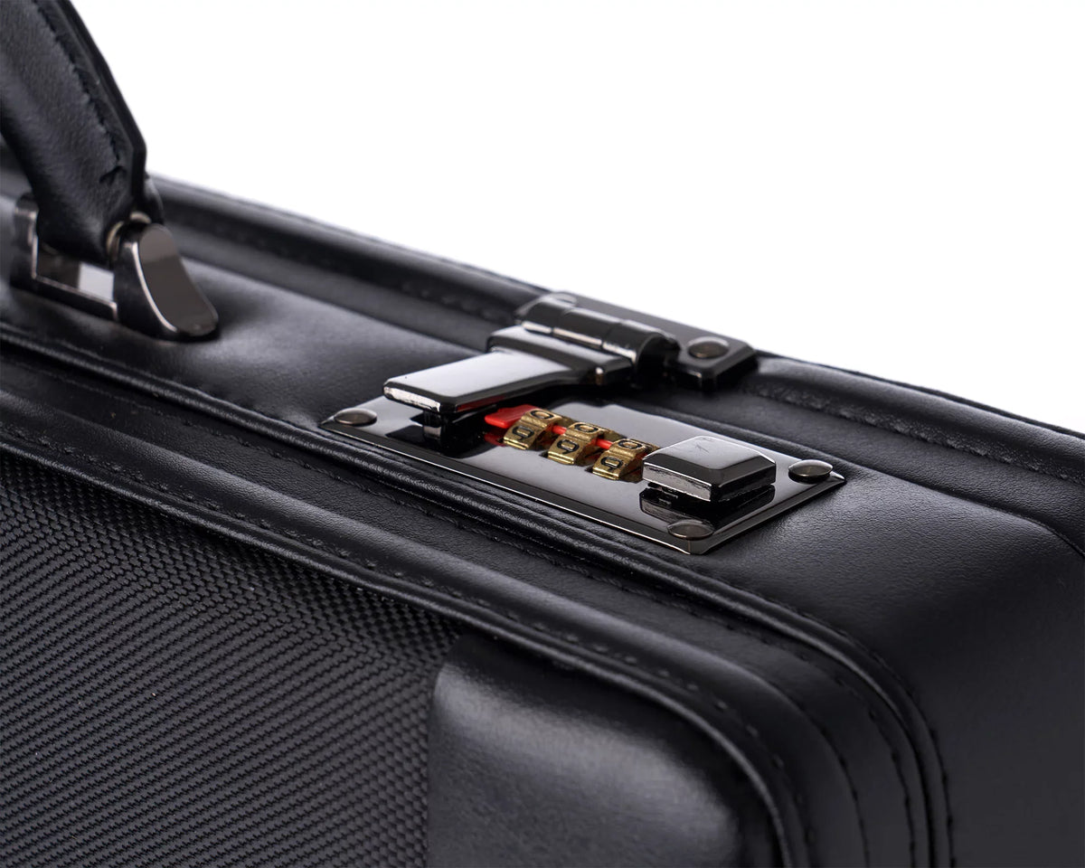 Lock Hard Dual Side Combination Expandable Attache Case Alpine Briefcase Swiss