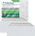 Air (12-Pack) Filterbuy Pleated MERV 8 Furnace 20x20x2 HVAC Filters AC