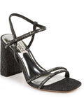 Shimmer Rebekah Strappy Heels Mischka Badgley Block Womens